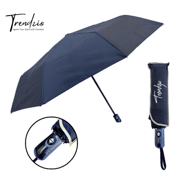 TRENDZIO Automatic Open & Close Folding Umbrella | 8-Rib Windproof & Compact Travel Design